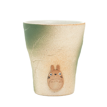 信楽焼フリーカップ 緑 となりのトトロ