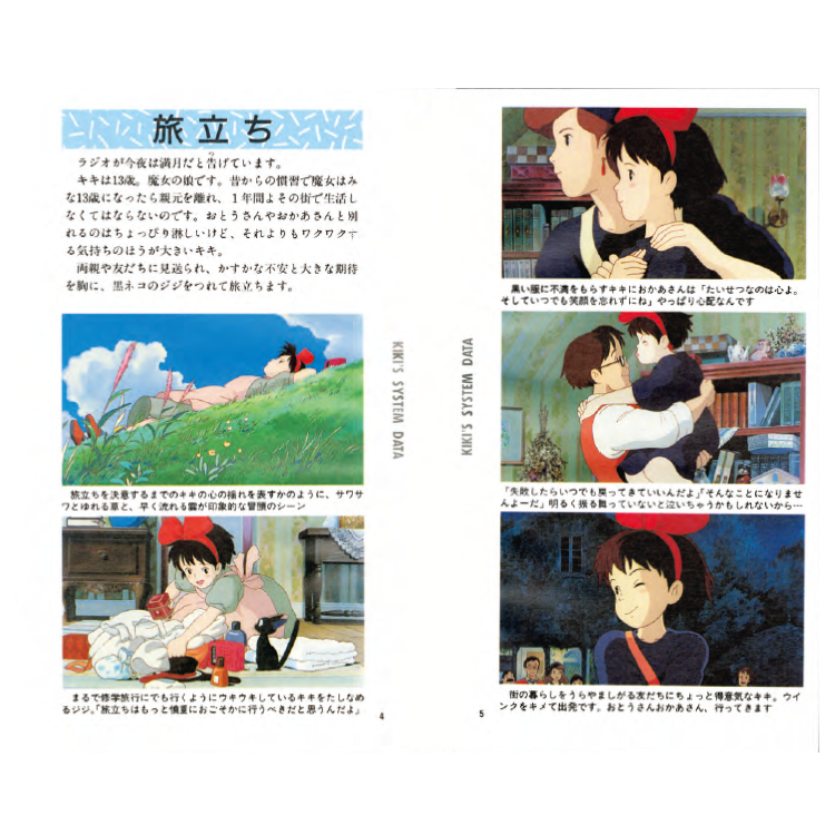 System Data Notes クリアファイルセット 魔女の宅急便 三鷹の森ジブリ美術館オンラインショップ マンマユート