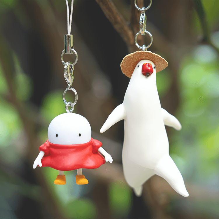 ジブリ美術館オリジナル パン種とタマゴ姫 キーホルダーセット