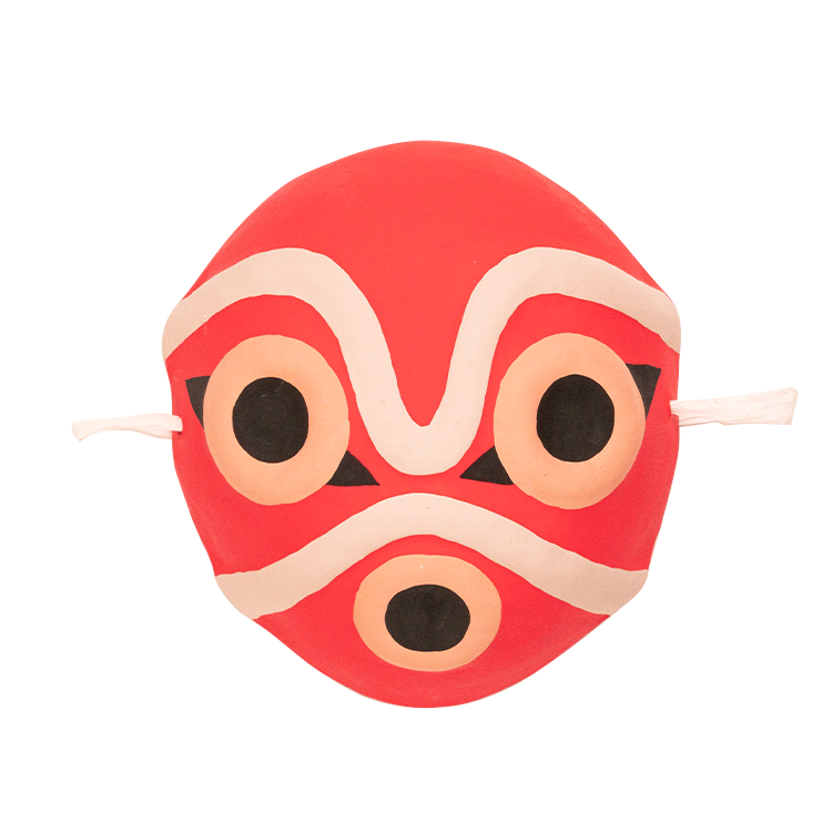 独特な店 お面 置物