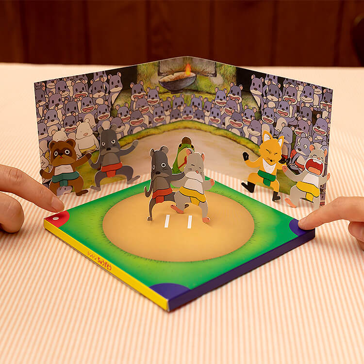 ジブリ美術館短編映画 ちゅうずもう トントン紙相撲セット 三鷹の森ジブリ美術館オンラインショップ マンマユート