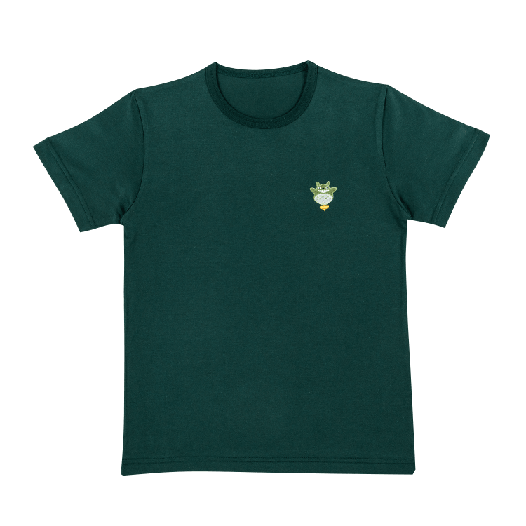 ジブリ美術館オリジナル Tシャツ あるくの大好き ダークグリーン｜三鷹