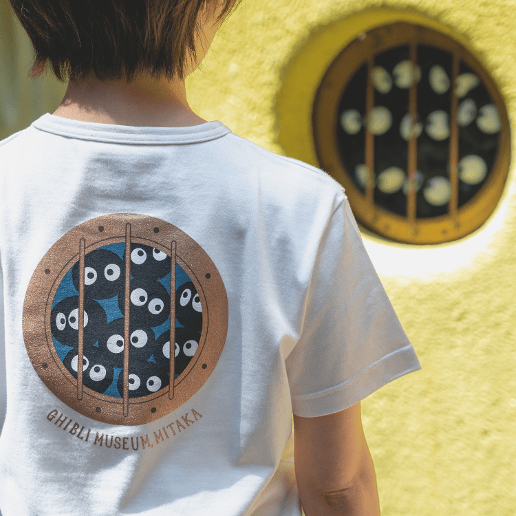 ジブリ美術館オリジナル Tシャツ クロスケ潜水窓 ブラック｜三鷹の森