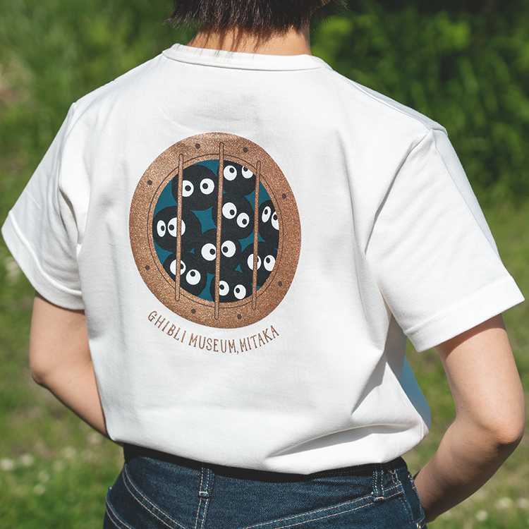 ジブリ美術館オリジナル Tシャツ クロスケ潜水窓 ブラック｜三鷹の森