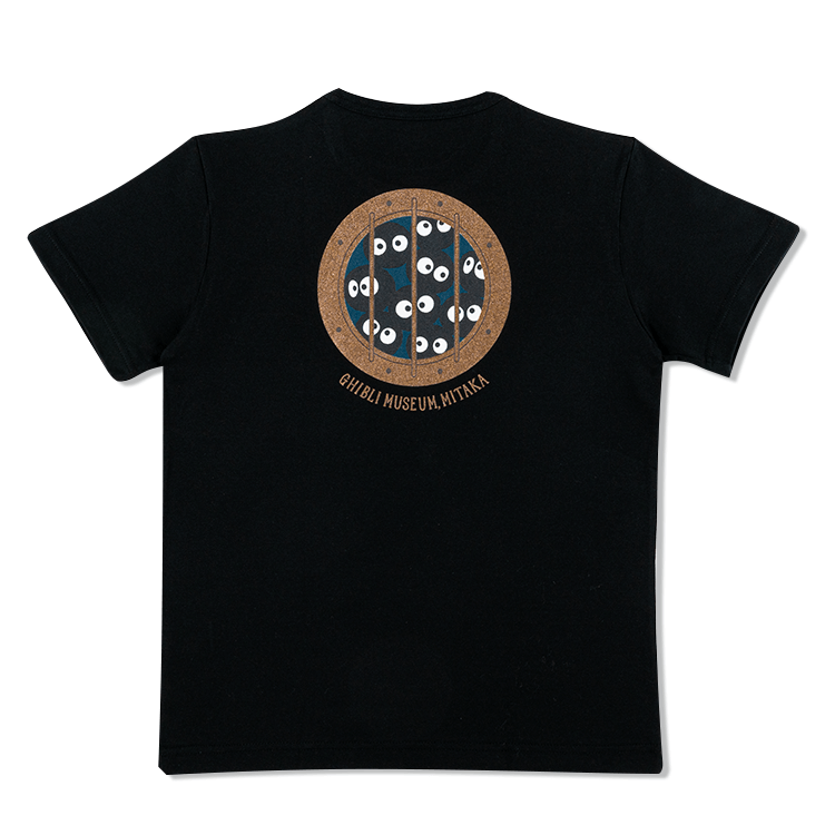 ジブリ美術館オリジナル Tシャツ クロスケ潜水窓 ブラック｜三鷹の
