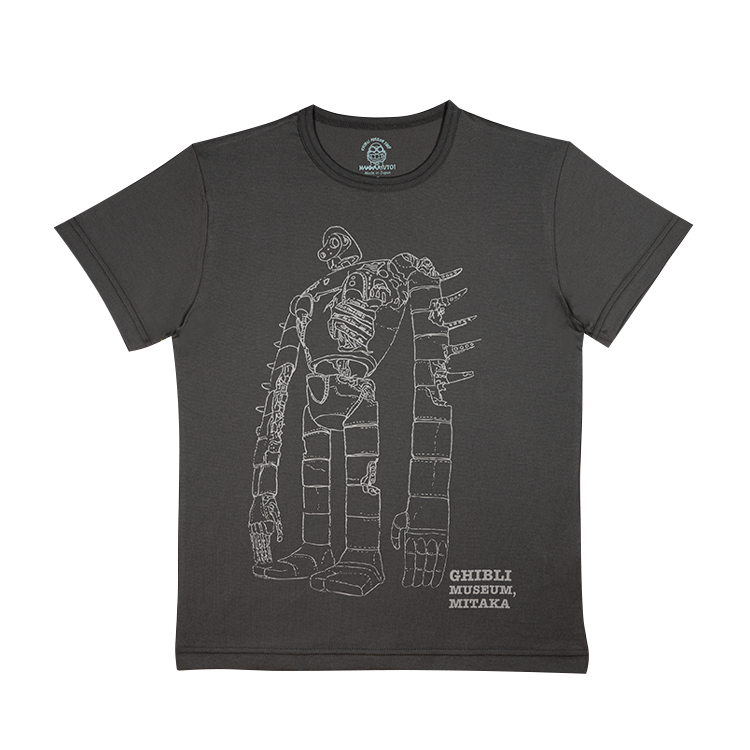 ジブリ美術館オリジナル Tシャツ 屋上ロボット兵 グレー｜三鷹の森