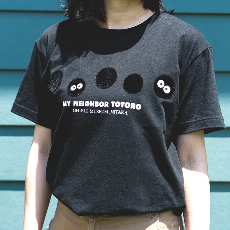 未使用品 三鷹の森ジブリ美術館 まっくろくろすけ Tシャツ 未使用品 三鷹の森ジブリ美術館 まっくろくろすけ Tシャツ