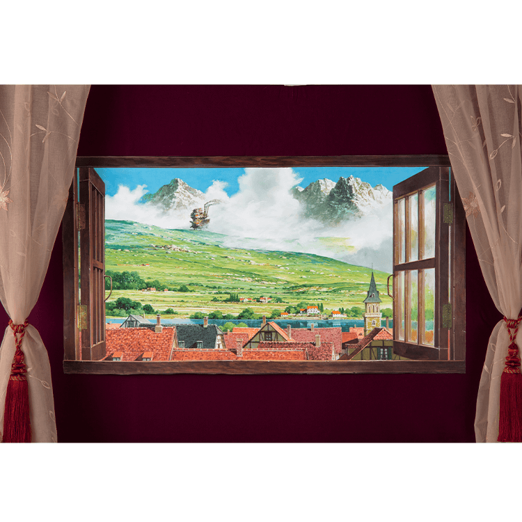 ジブリ美術館オリジナル 壁窓 「ハウルが来る町」 ｜三鷹の森ジブリ  