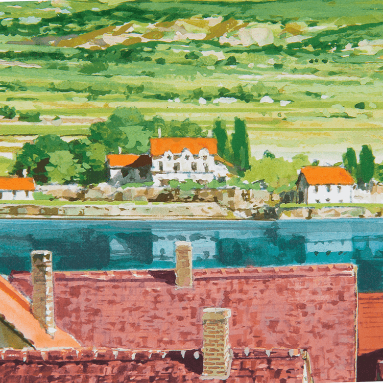 ジブリ美術館オリジナル 壁窓 「ハウルが来る町」 ｜三鷹の森ジブリ  