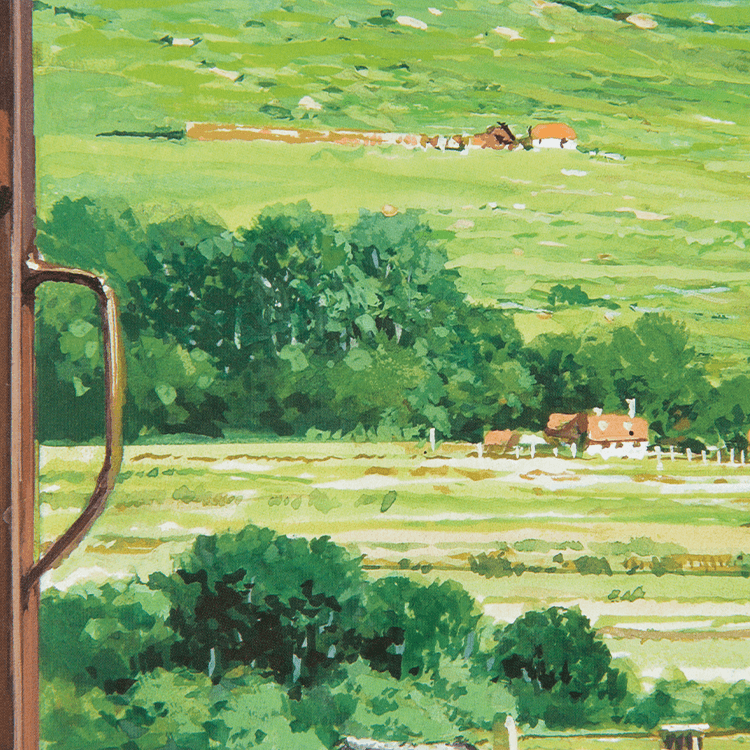 ジブリ美術館オリジナル 壁窓 「ハウルが来る町」 ｜三鷹の森ジブリ  