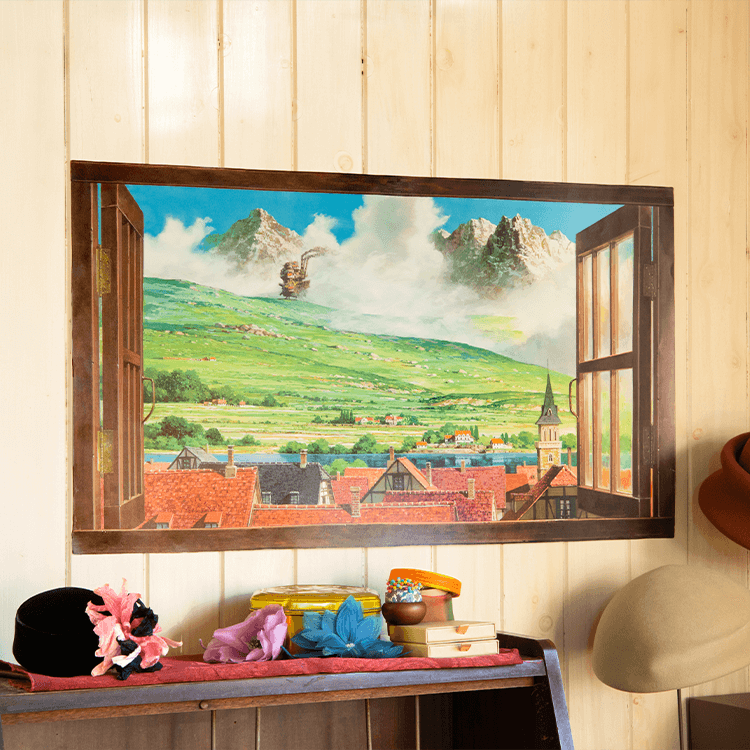 ジブリ美術館オリジナル 壁窓 「ハウルが来る町」 ｜三鷹の森ジブリ  