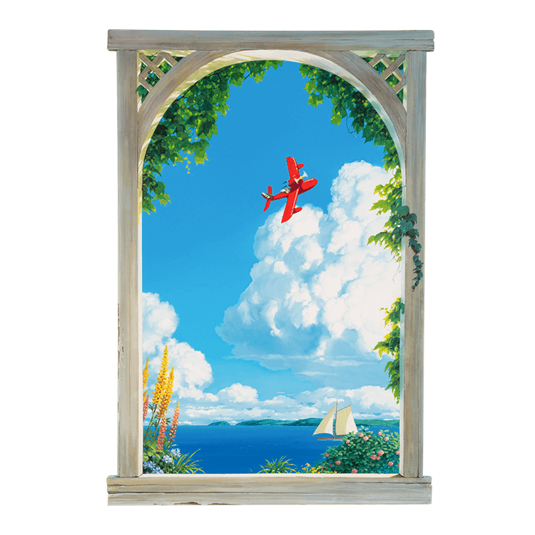 紅の豚 複製原画 〔フレーム付〕 あったかくっ